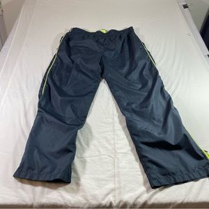 Danskin Now Windbreaker Rain Pants Zip Ankles Elastic Waist Drawstring Pants XLG